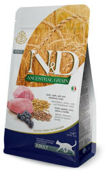N&D Ancestral Grain Adult lamb, spelt, oats & blueberry (bárány, tönköly, zab & áfonya) száraz macskaeledel 1, 5kg