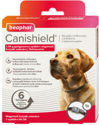 Beaphar Canishield bolha, kullancs, lepkeszúnyog elleni nyakörv nagytestű kutyának (65 cm) lejárat közeli