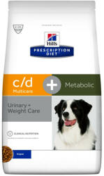 Hill's Canine c/d + Metabolic gyógytáp 12 Kg