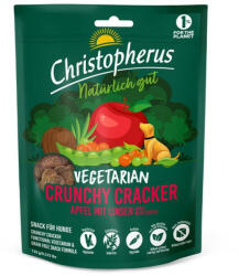 Christopherus Vegetarian - Crunchy Snack alma és lencse jutalomfalat kutyának 125g