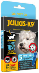 Julius K-9 Dog Spot On - Bolha-, kullancs riasztó spot-on kutyák részére 5x1ml