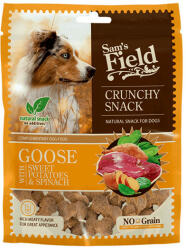 Sam's Field Crunchy Snack Ropogós Liba, édesburgonya, spenót - jutalomfalat kutyák részére 200 g - pegazusallatpatika