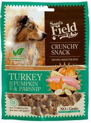 Sam's Field Crunchy Snack Ropogós pulyka tökkel és paszternákkal - jutalomfalat kutyák részére 200g
