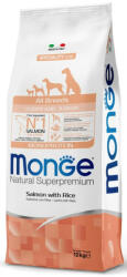 Monge Puppy&Junior All Breeds Monoprotein lazac-rizs száraztáp kutyának 15kg