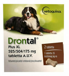 Drontal ® Plus 35kg féreghajtó tabletta nagytestű kutyák számára 1db - pegazusallatpatika