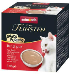 Animonda vom Feinsten Cat Snack puding marhával 3x85g (83018) - pegazusallatpatika