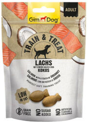 GimDog Train & Treat lazac és kókusz snack- jutalomfalat kutyák részére 125g