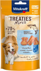 Vitakraft Treaties Minis - jutalomfalat kutyák részére lazaccal és omega 3 zsírsavakkal 48g - pegazusallatpatika