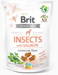 Brit Crunchy Cracker Insects with Salmon jutalomfalat kutyák részére 200g - pegazusallatpatika