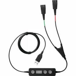 Jabra Link 265 audio kábel USB2.0 2x QD Fekete (265-09) (265-09)