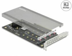Delock PCI Express x16 kártya - 4 x belső NVMe M. 2 M (89044)