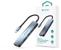 DEVIA ST384882 Leopard V2 Type-C PD/3xUSB 3.0/SD kártyaolvasó 5in1 HUB (ST384882) - bestbyte