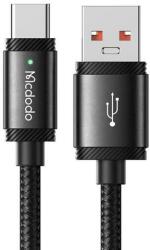 Mcdodo Cablu de date Mcdodo USB-A la Type-C SpeedCharge Series, Fast Charging, LED, 120W, 1.5m, Negru (CA-4730)