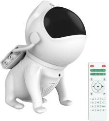 Teno Catel Astronaut Teno® Star projektor, éjszakai fény gyerekeknek, 360 fokos állítás, fehér hangok, fényerő beállítási lépések, időzítő, 15 világítási mód, bluetooth hangszóró, fehér (TENO548)