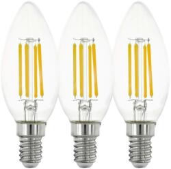 EGLO KÉSZLET 3x LED Izzó VINTAGE C35 E14/4W/230V 2700K - Eglo 12811 12811 (EG12811)