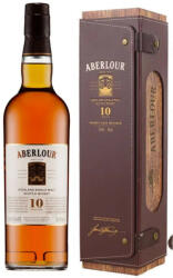 ABERLOUR 10 éves Whisky (Bőr doboz) (40% 0, 7L)