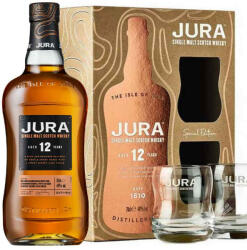 Isle of Jura Isle of Jura 12 éves Whisky + 2 Pohár (40% 0, 7L)