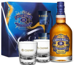 CHIVAS REGAL Regal 18 éves Whisky DD + 2 Pohár (40% 0, 7L)