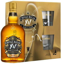 CHIVAS REGAL Regal XV 15 éves Whisky + 2 Pohár (40% 0, 7L)