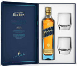 Johnnie Walker Blue Label Whisky + 2 Pohár (0, 7L 40%)