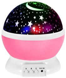 AlianX Star Master éjszakai lámpa/projektor, forgatható, rózsaszín (83292321)