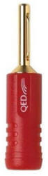 QED Накрайник QED Banana 4мм - червен (QE1870R)