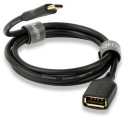 QED Кабел QED Connect USB C(M)-A(F) - 0.75м (QE8194) - vsystem