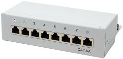 LogiLink Cat. 6A Patch Panel 8-Port desktop, shielded, grey (NP0018)