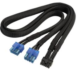 SilverStone Cablu modular SilverStone de la 2x 8-pini PCI-E la 12-pini GPU, SST-PP12-PCIE