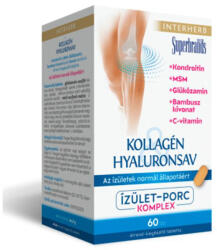 INTERHERB Kollagén Hyaluronsav Porcépítő tabletta - 60db - vitaminbolt