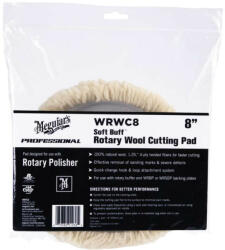 Meguiar's Soft Buff Rotary Wool Pad gyapjú polírozó korong 20, 3 cm (WRWC8)