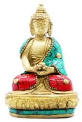 Ancient Wisdom Bronz Buddha Szobor - Amitabha - 9.5 cm