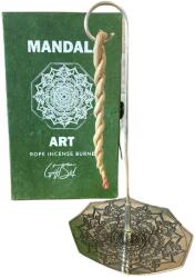 Ancient Wisdom Kötél Füstölő Készlet Tartóval - Mandala Virág