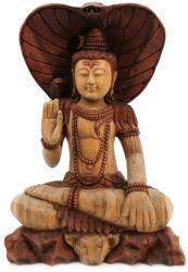 Ancient Wisdom Kézműves Buddha Szobor - Shiva Kobrával - 50cm
