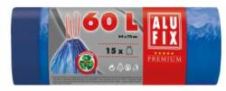 Alufix Saci de gunoi, retractabili, 60 l, 15 buc, 64x71 cm, 26 , ALUFIX, albaștri, 15 buc