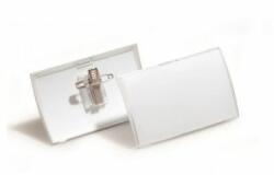 Durable Etichetă rotundă cu clemă PP + știft, pliabilă durabilă, 75x40mm, 25 buc