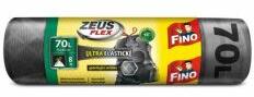 FINO Pungi resigilabile FINO Zeus FLEX 70 ℓ, 35 mic. , 55 x 85 cm, argintii (8 buc. )