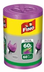 FINO Pungi cu fermoar FINO Color 60 ℓ, 13 mic. , 59 x 72 cm, violet (60 buc. )