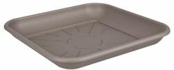 Elho Loft Urban Saucer Square 28 cm Taupe műanyag alátét