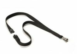 Durable Curea de agățare DURABILĂ, CULOARE MOALE, 15 mm, neagră, 10 buc