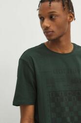 Medicine tricou din bumbac barbati, culoarea verde, cu imprimeu ZBYX-TSM932_79X
