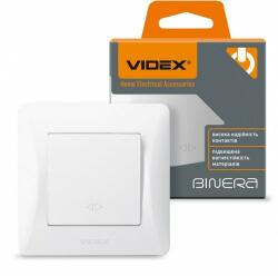 Videx 1-es keresztváltó kapcsoló , süllyesztett , fehér , VIDEX , BINERA (5383)