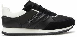 Calvin Klein Sneakers Calvin Klein Low Top Lace Up Mix HM0HM01399 Black/White 0GN Bărbați