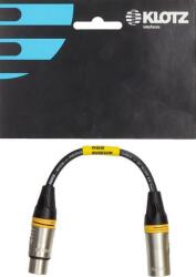 KLOTZ XLR 3p mama - XLR 3p papa / Adaptor Klotz XLR - inversare de fază - 0, 2m (XLR-FM-PK)