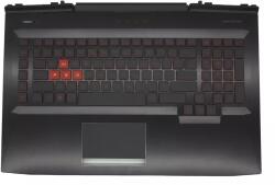 HP Omen 17T-AN0, 17-AN1, gyári új magyar háttér-világításos fekete-piros billentyűzet modul touchpaddal (230W, nagy Center-Pin nyílás) (931688-211)