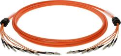 KLOTZ 8x LC breakout cable - fibră optică 50/125 OM3 - multimodal - 25m (FO8BMMM025)