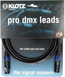 KLOTZ OT206YS cablu DMX dublu ecranat XLR 3p mum/dad negru cu conectori Neutrik - 2m (LX3-3X2N2-02.0)