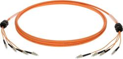 KLOTZ 4x LC breakout cable - 50/125 OM3 fibre optice - multimodal - 60m (FO4BMMM060)