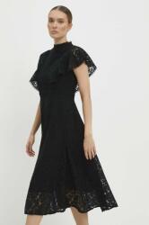 ANSWEAR ruha fekete, midi, harang alakú - fekete S/M - answear - 24 990 Ft