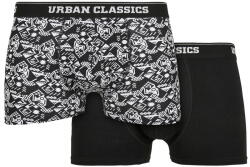 Urban classics мъжки боксерки (комплект от 2) URBAN CLASSICS - органичен памук - TB4416 - детайл aop+black